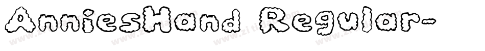 AnniesHand Regular字体转换